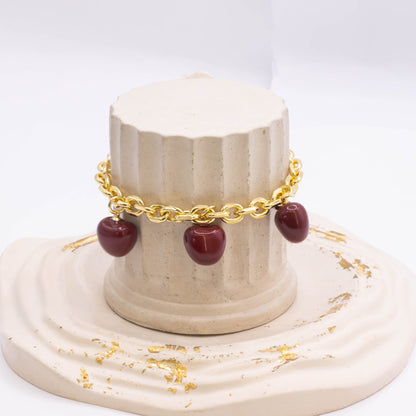Pulsera dijes manzanas