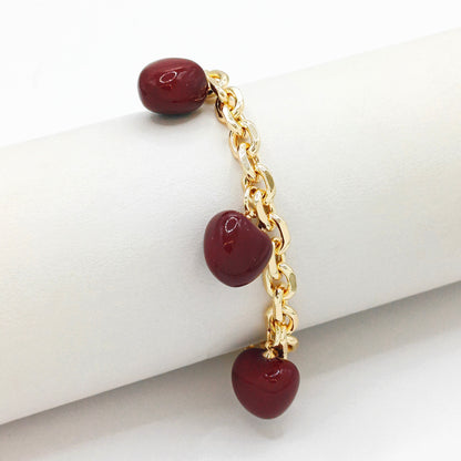 Pulsera dijes manzanas