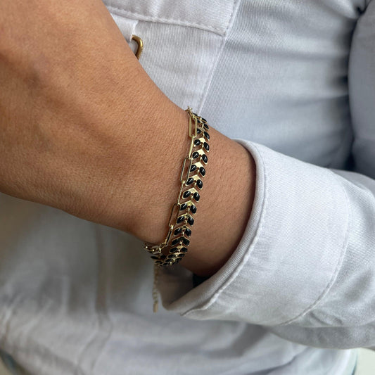 Pulsera doble espiga esmaltada  Amulí