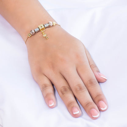 Pulsera tres oros 