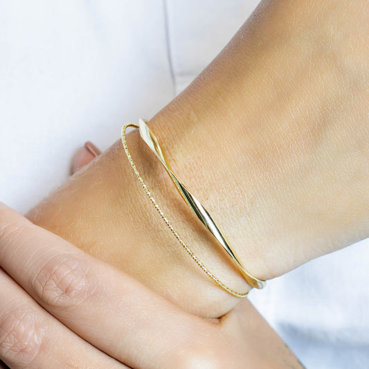 Pulsera doble diamantada 