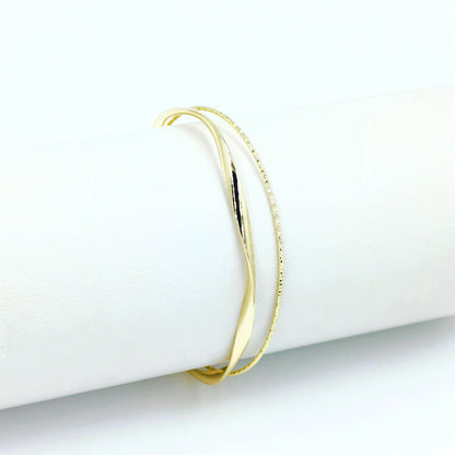 Pulsera doble diamantada