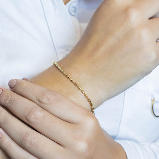 Pulsera bastones diamantados 