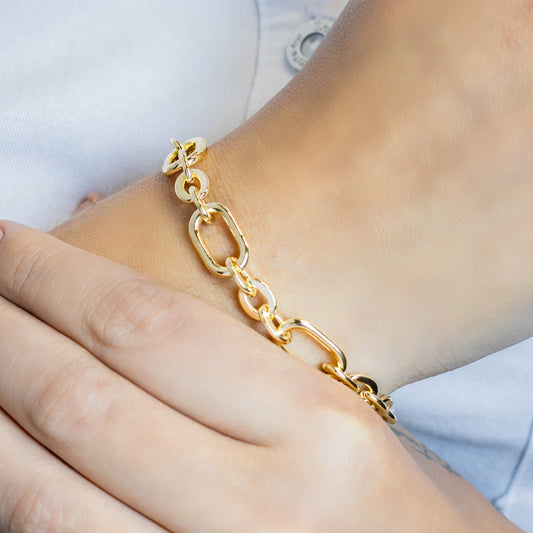 Pulsera broche eslabón 