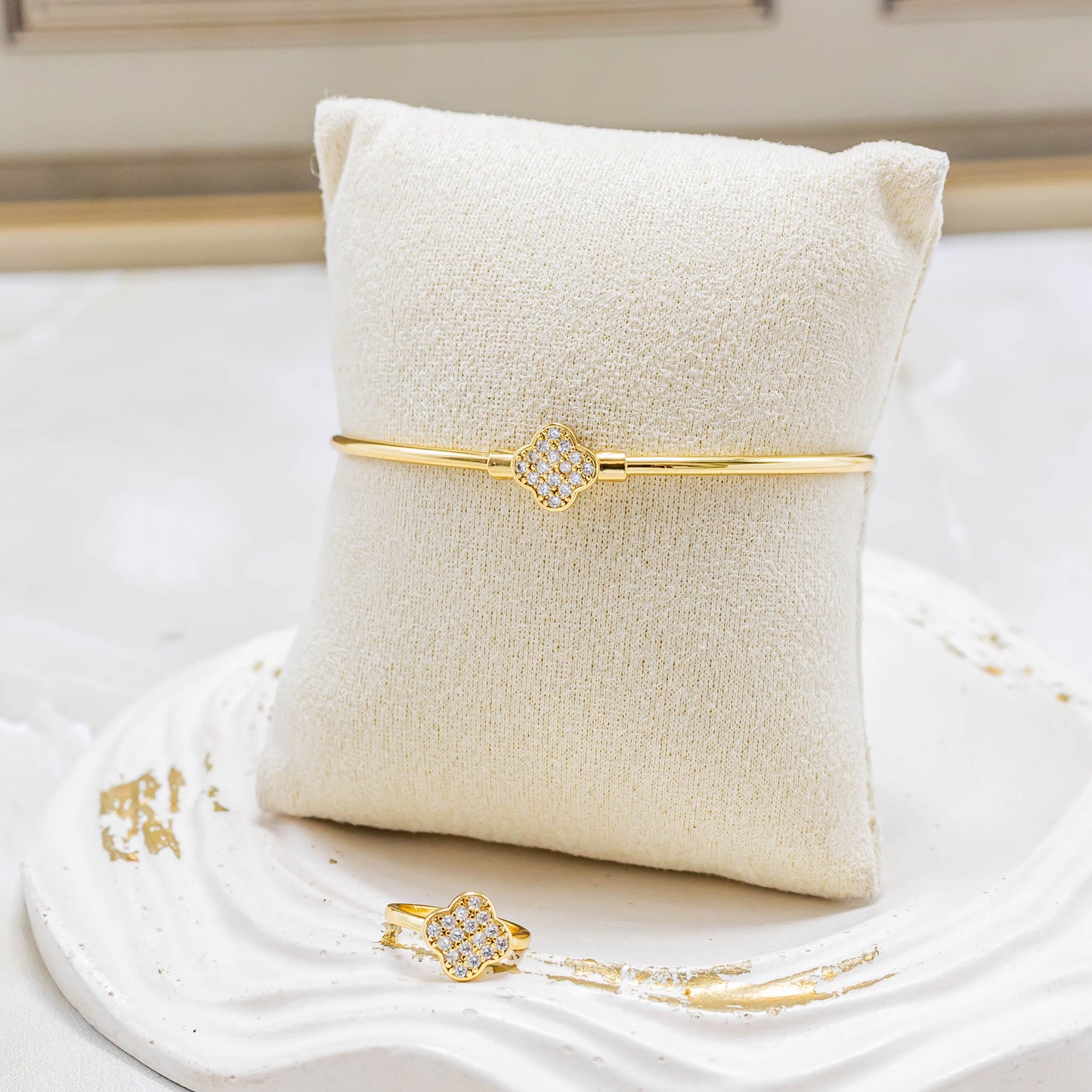 Pulsera + anillo niña van cleef