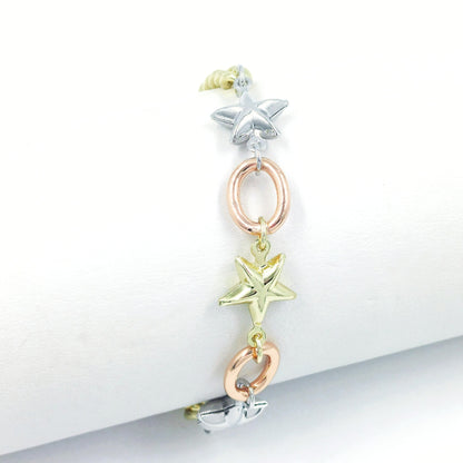 Pulsera 3 oros estrellas