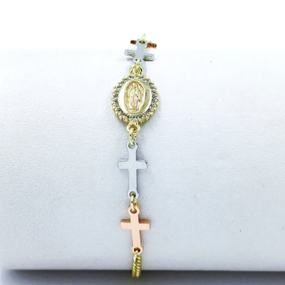 Pulsera 3 oros virgen