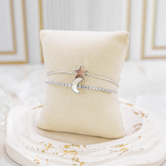 Pulsera luna estrella P