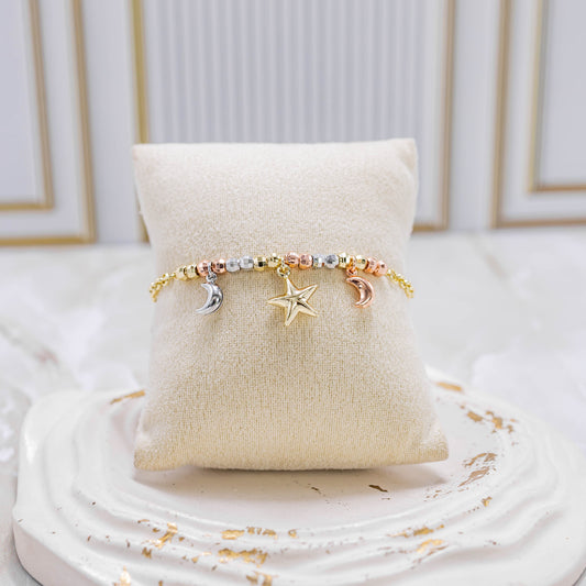 Pulsera luna estrella