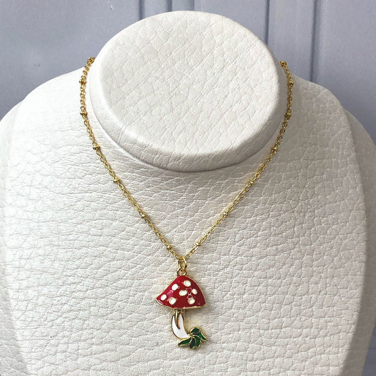 Collar rodio hongo
