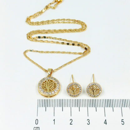 Collar rodio árbol vida