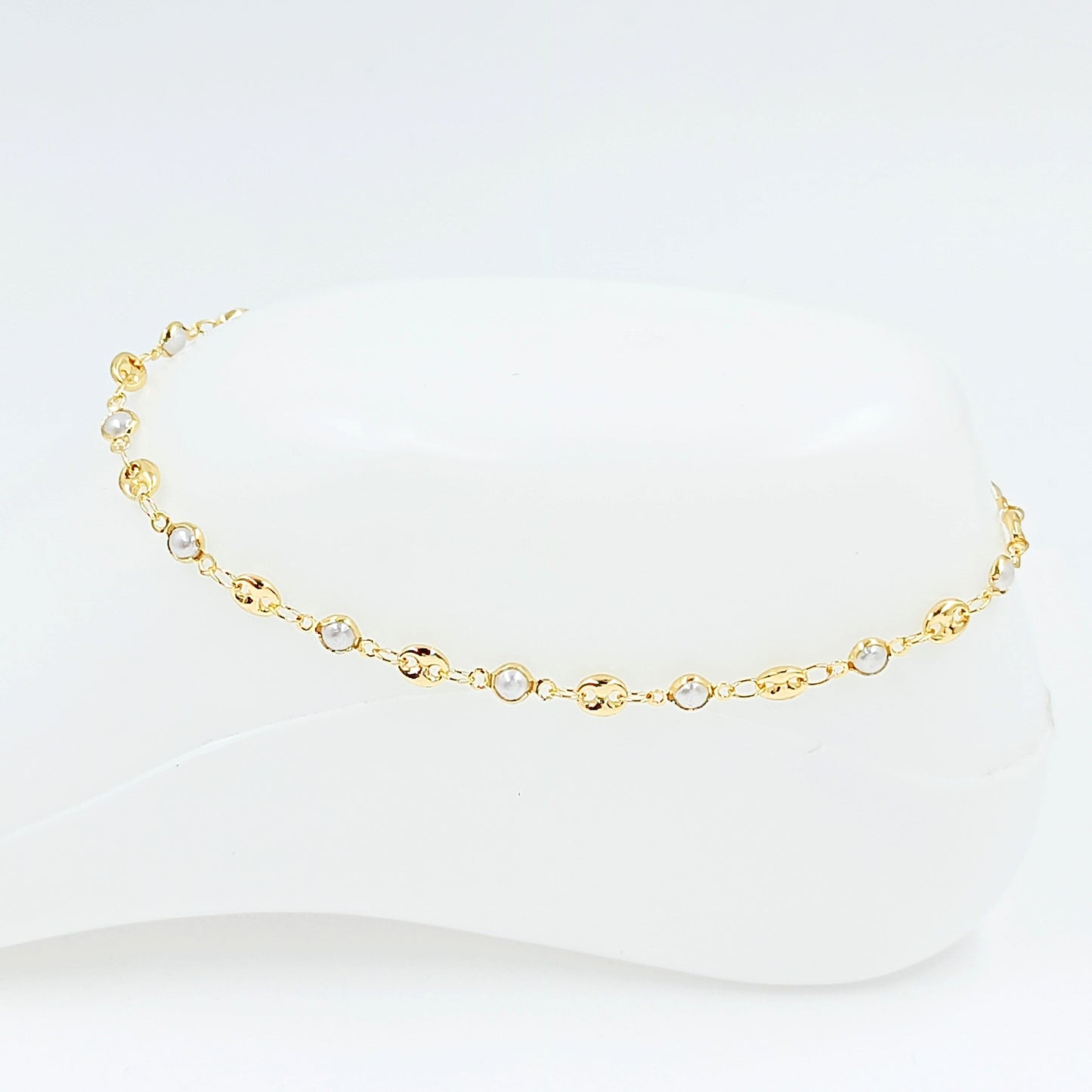 Tobillera Gucci perla