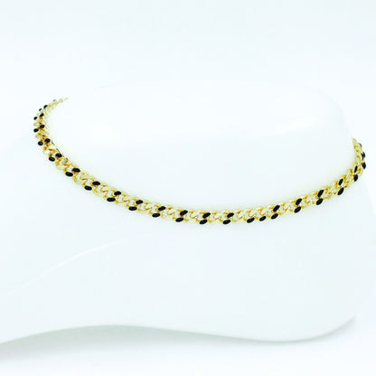 Tobillera Cubana negra