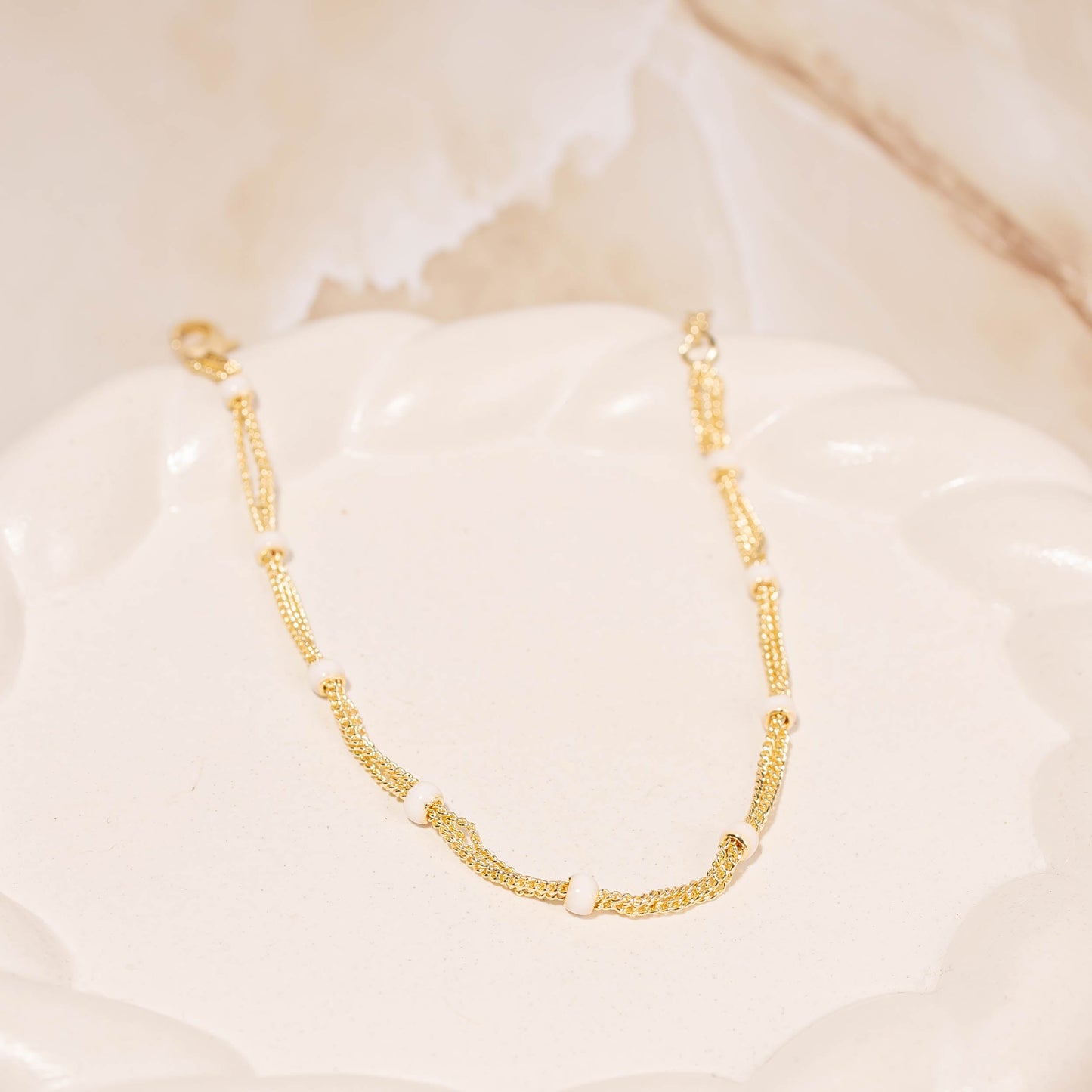 Tobillera Punto Blanco