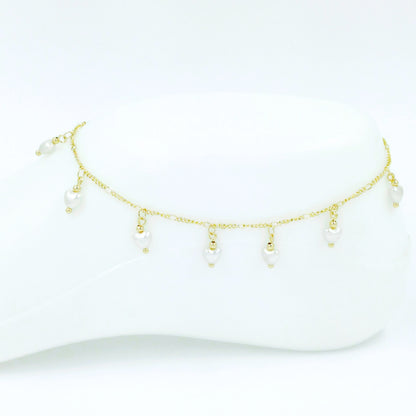 Tobillera Perla corazón