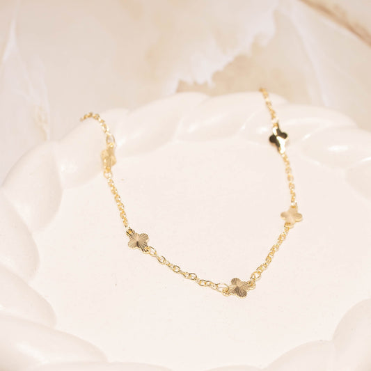 Tobillera Van cleef gold