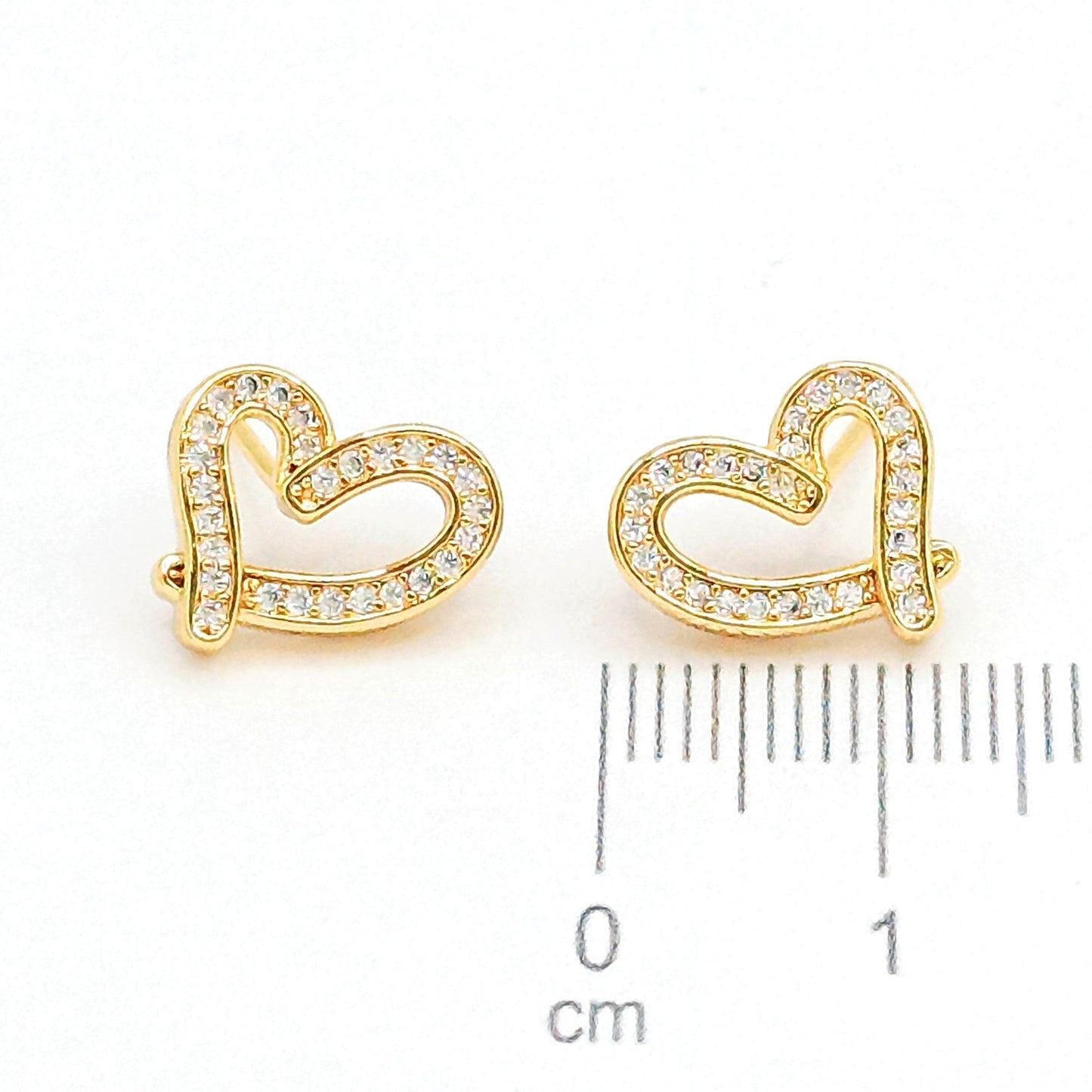 Topo silueta corazon (1,2cm) Amulí