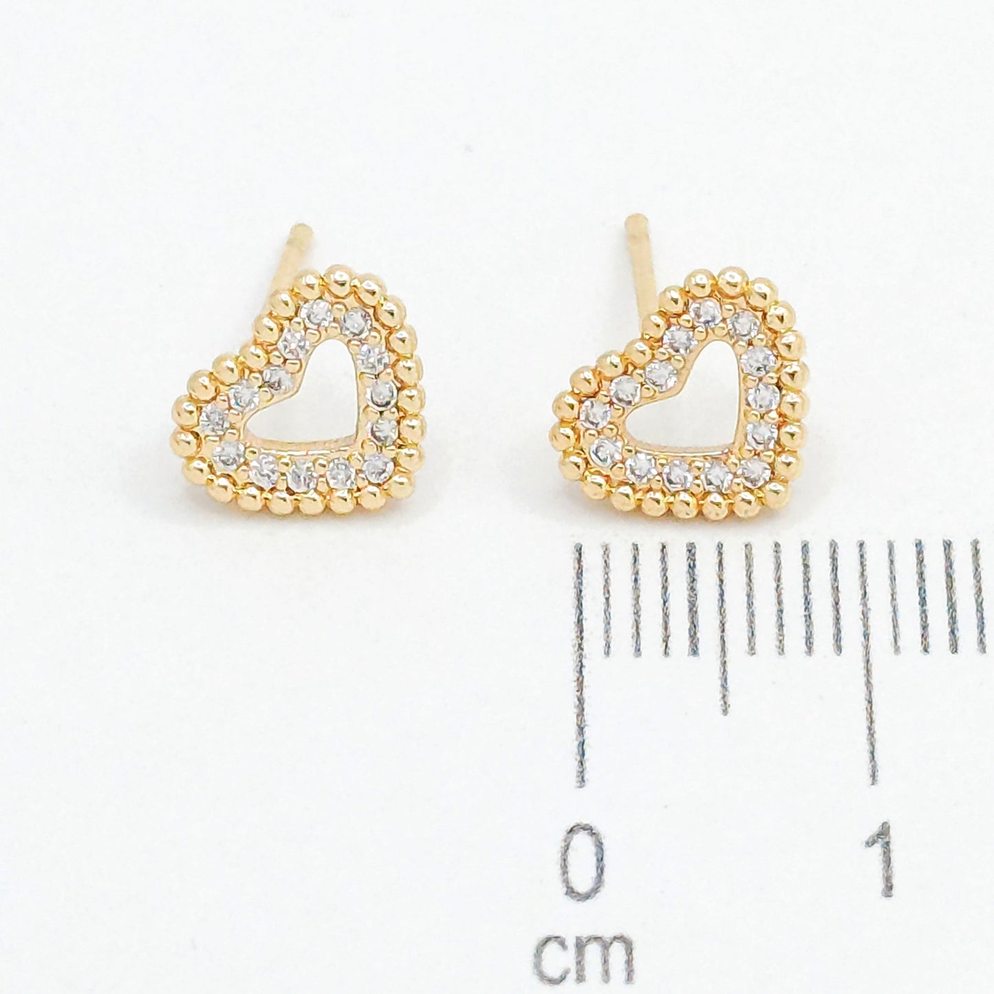 Topo silueta corazon microzircones