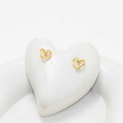 Topo silueta mini corazon