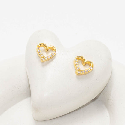 Topo silueta corazón microzircones
