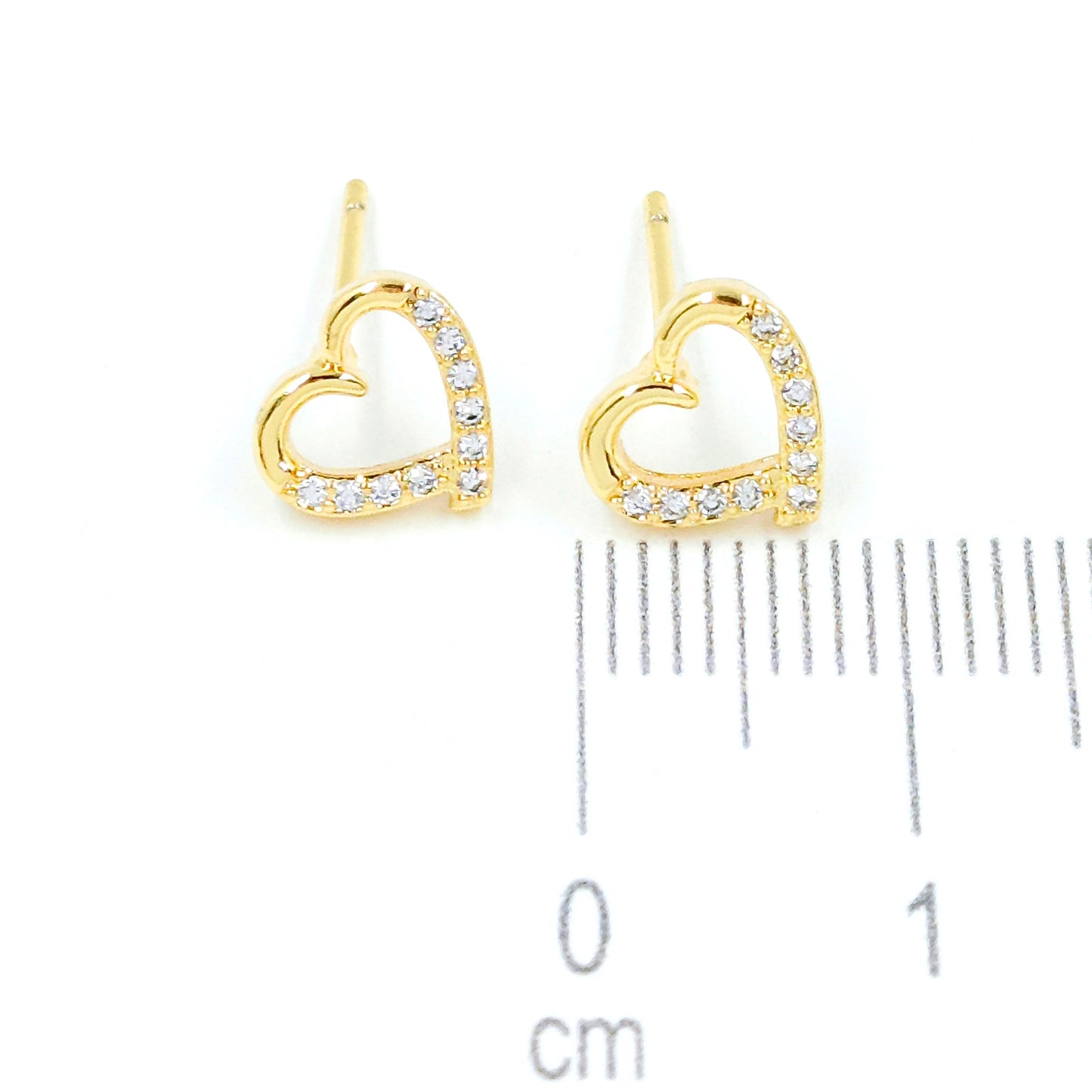 Topo silueta corazón microzircones