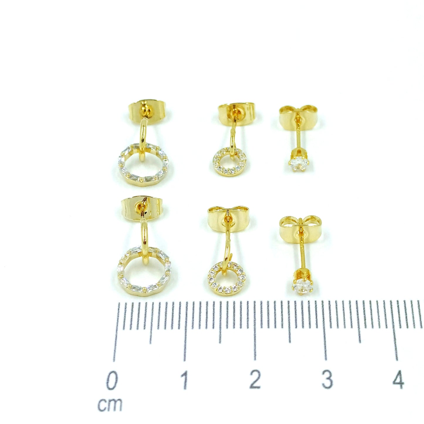 Topo trío aros baguete