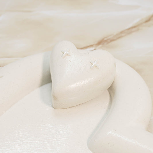 Topo cerámica destello blanco