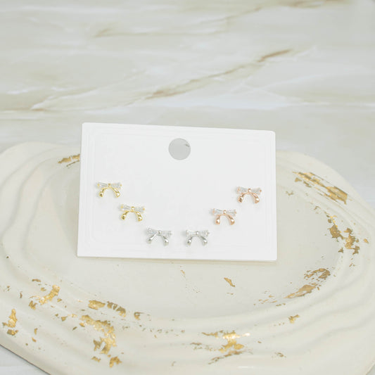 Topo trío moños baguete 3 oros