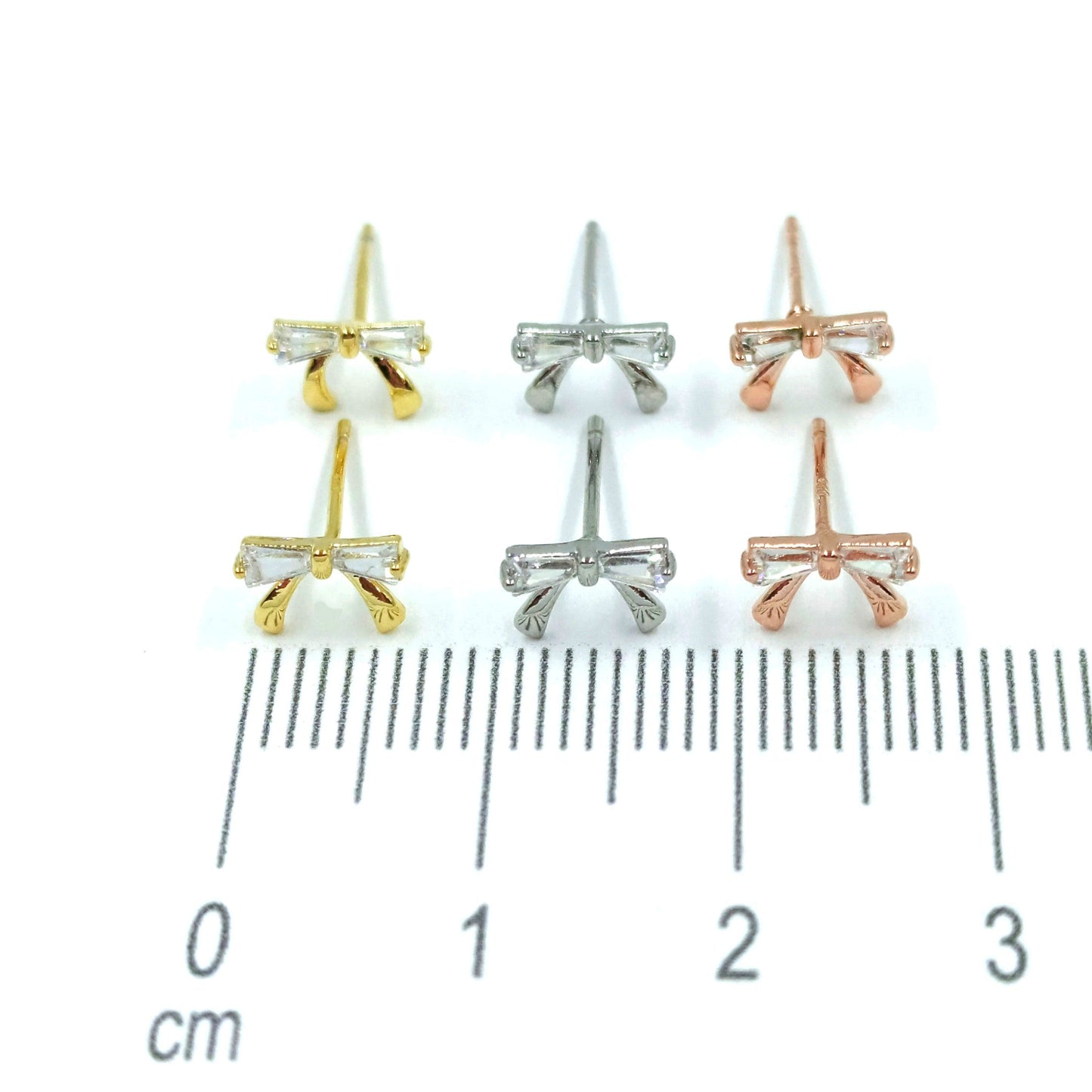 Topo trío moños baguete 3 oros