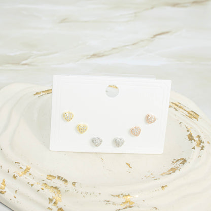 Topo trío corazones 3 oros