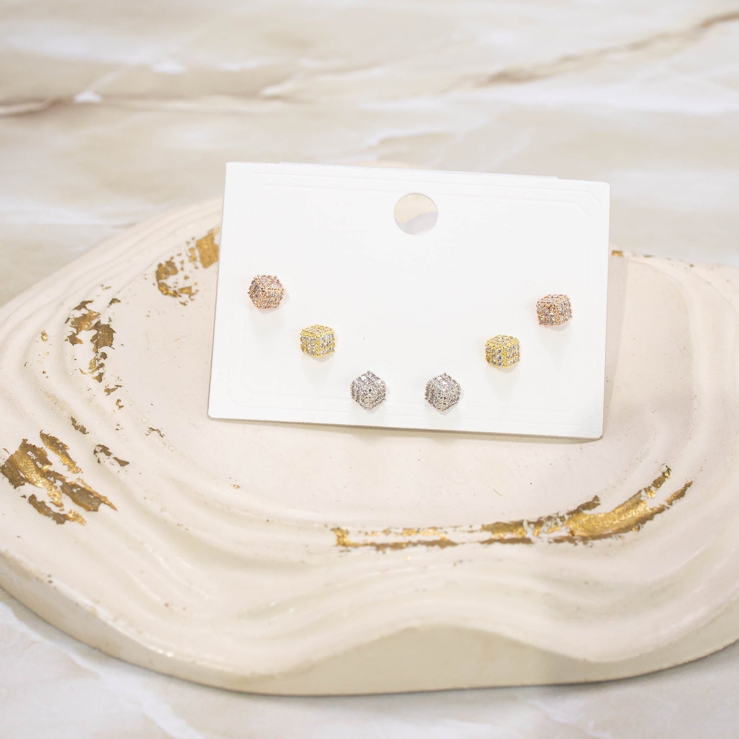 Topo trío 3 oros cubos