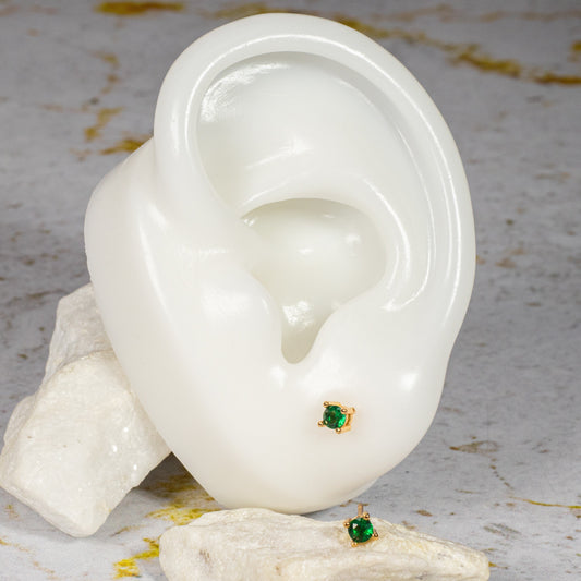 Topo zircón (3mm) Esmeralda